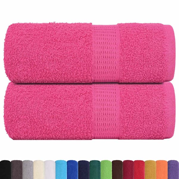 vidaXL 2-pack handdukar, rosa, 30x30 cm, 100 % bomull
