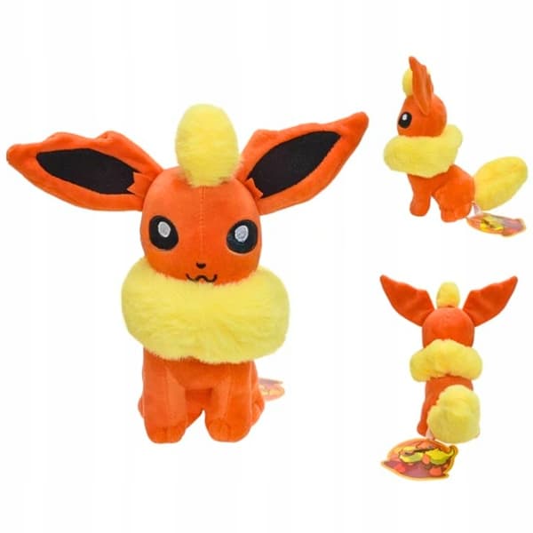 Pokemon Go plydslegetøj figur evolution Eevee Flareon 30 cm