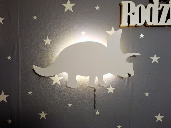 Triceratops Dinosaur Natlampe