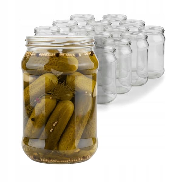 15x Glasburkar 315ml UTAN lock för honung, pollen, sylt, konserver