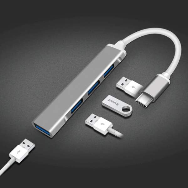 Hub Adapter USB-C 3.1 til 3 x USB 2.0 1 x USB 3.0 4 porte til laptop