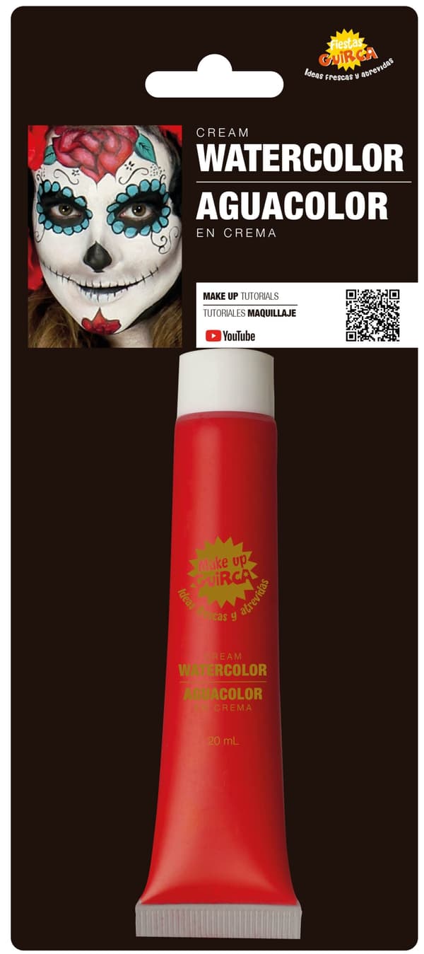 Vattenbaserad ansiktsfärg Makeup RÖD