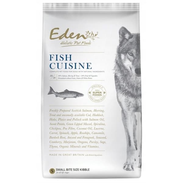 Eden Fish Cuisine 6 kg torrfoder för hundar med lax och sill
