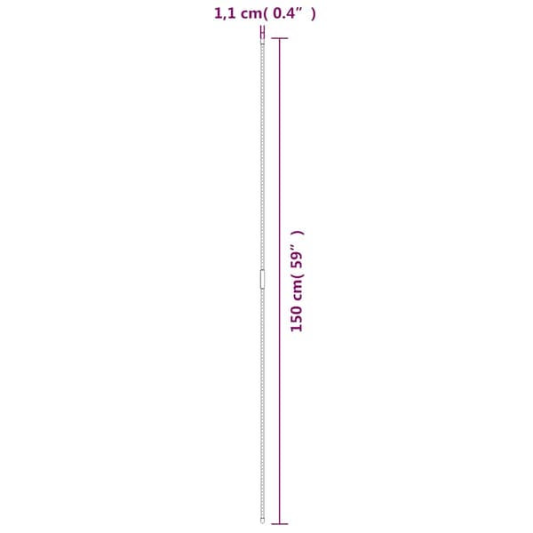 vidaXL Växtstöd, 30 st, Grön, 150 cm, Stål