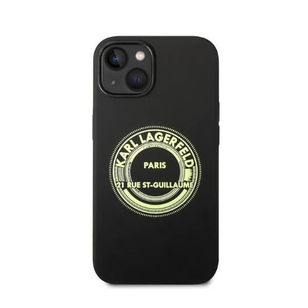 Karl Lagerfeld Silikone RSG - iPhone 14 Plus Etui (Sort)