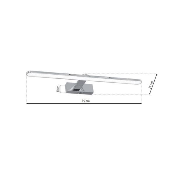 VÆGLAMPE SPLASH IP44 LED KROM MILAGRO ML5614