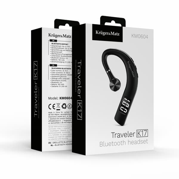 Kruger og Matz Traveler K17 Bluetooth-øretelefon