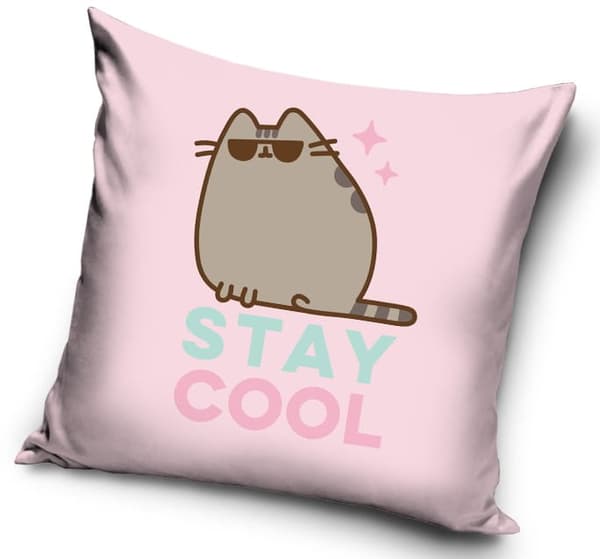 Barnkudde 40x40 Pusheen Kitten Sammet