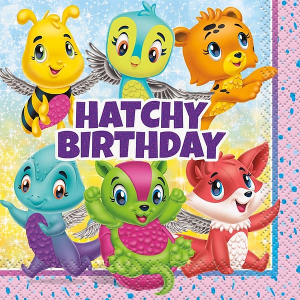 Hatchimals servetter 25x25 cm 16 st.