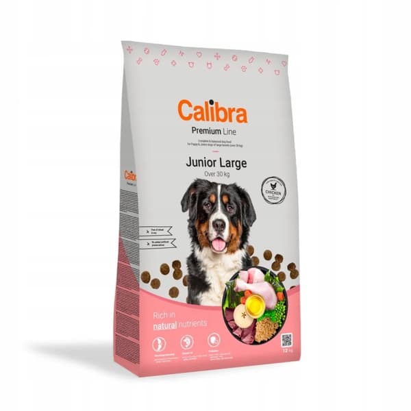 Calibra Dog Premium Junior Large 12 kg torrfoder för hundar