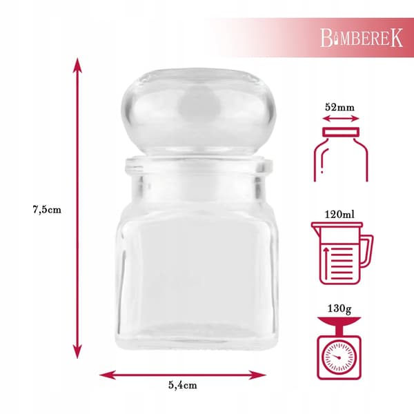 12x lufttäta kryddburkar 120ml + lock örtljus present