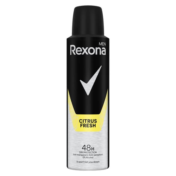 864766 Rexona Mænd Citrus Spray 150ml