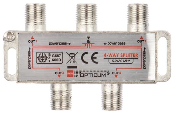 Opticum RI-4/1F-SAT-OPTI jakaja satelliittisignaalille