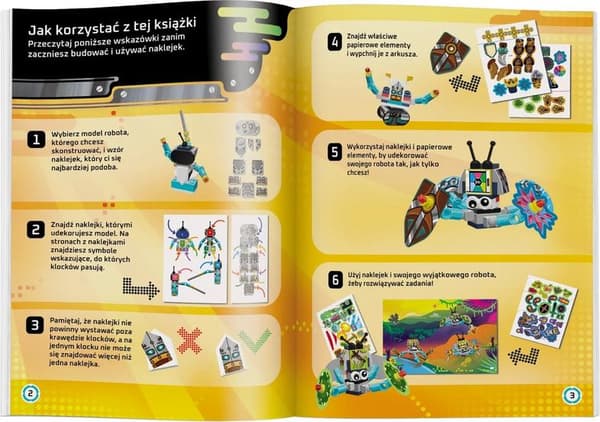 LEGO Bygg och Stick Robots Bok