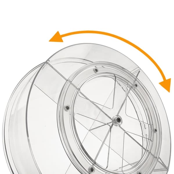 Roterande delad organisatorlåda 30 cm