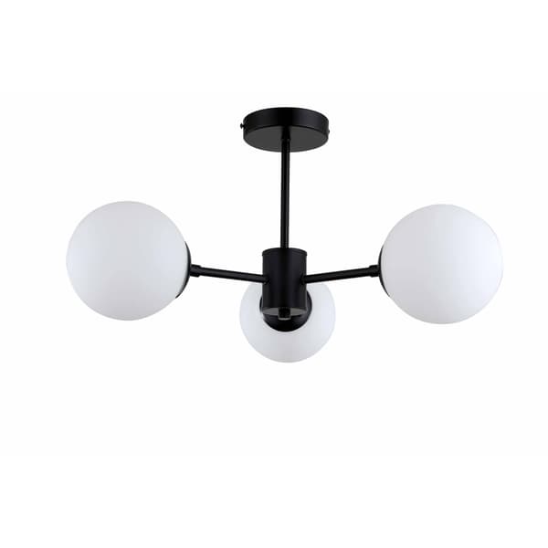 ROMA 3 E14 HÆNGELAMPE SORT LYS PRESTIGE LP-1345/3P BK