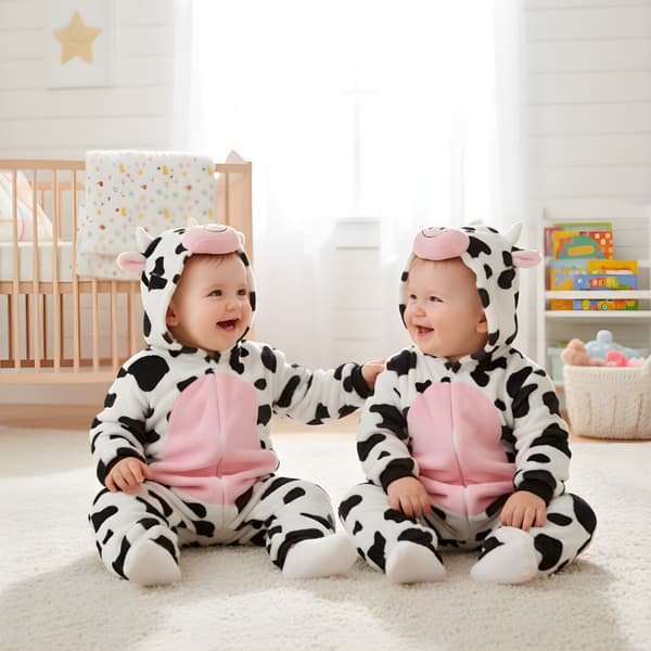Heldragt Pyjamas Kostume Ko Baby 120: 96-104 cm