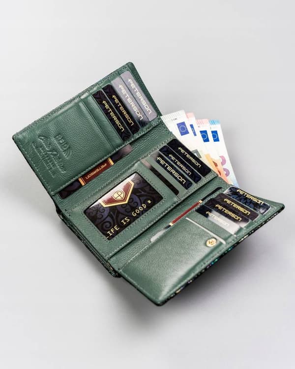 Peterson PTN 42108-MD Läderplånbok för Dam