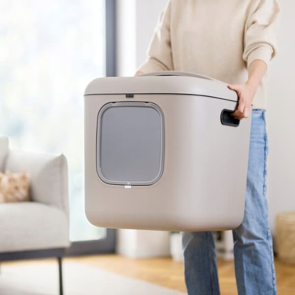 Rotho Vit XL Cappuccino Kattlåda, Modern Design