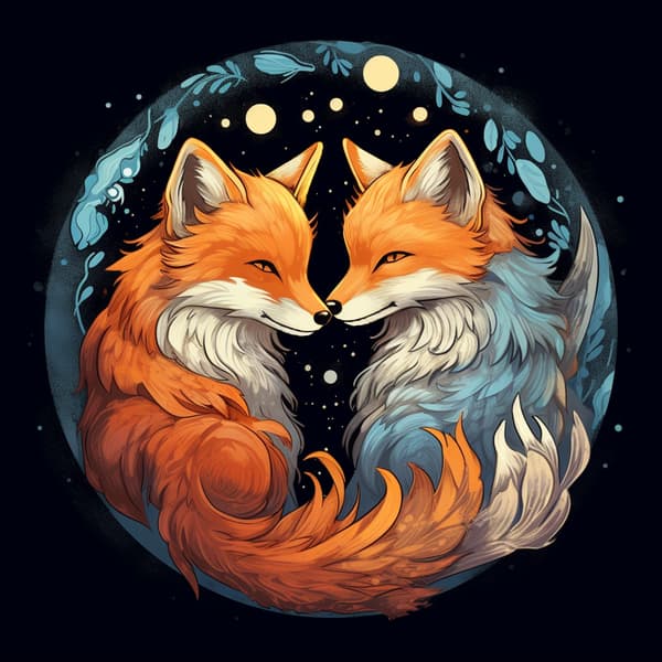 Noppatarjotin Fox Souls 22x22cm
