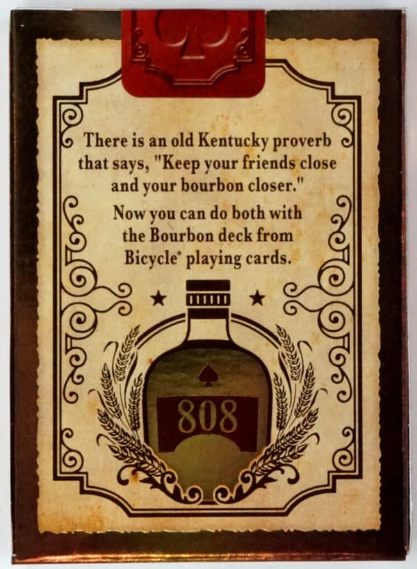 BICYCLE BOURBON -pelikortit, 1 pakkaa, puulaatikossa