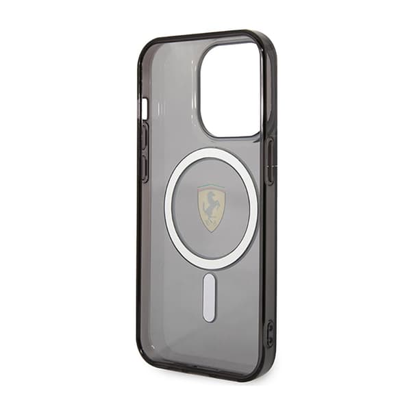 Ferrari Gennemsigtig MagSafe - iPhone 14 Pro Max Etui (Sort)