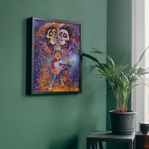 MALING EFTER TAL MED RAMME Disney Coco malerier 40x50 cm