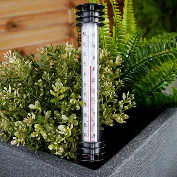 Ulkoilman termometri valkoinen pistos 23 cm