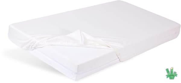 Bambu dra-på-lakan 90/100x190/200x20 cm vit