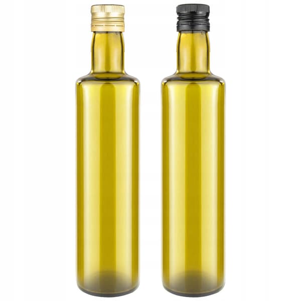 10x DORICA OLIVE 500ml flaskor för olivolja med DISPENSER