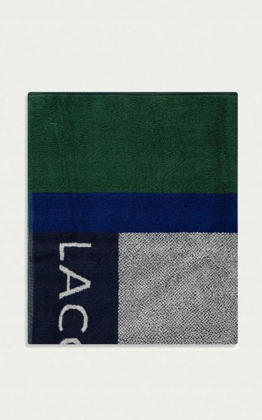 Lacoste badhandduk med logotyp 90 x 160 cm vit