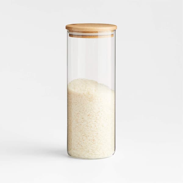 3x glasburkar 1000ml för pasta, mjöl, socker, mat, kaffe, gryn