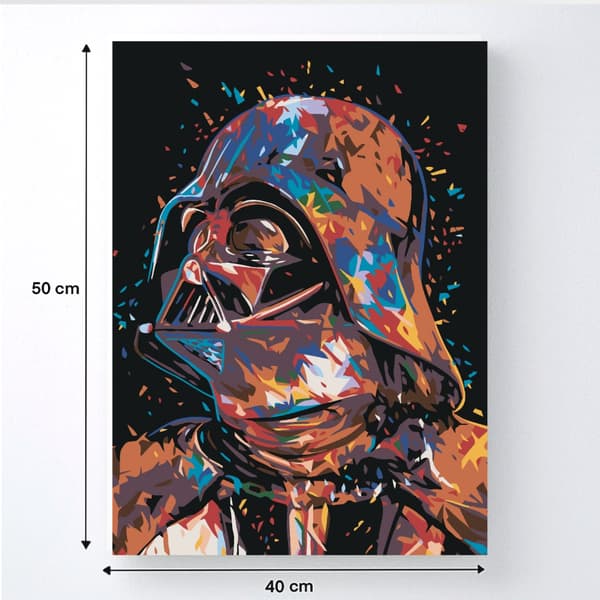 MÅLNING MED SIFFROR Bilder att måla - Darth Vader Star Wars 40x50 cm