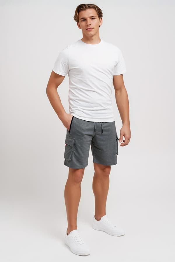 Sort herre denimjakke med nitter Recea L