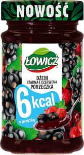 ŁOWICZ Syltetøj SORT RØD 6KCAL 200 g