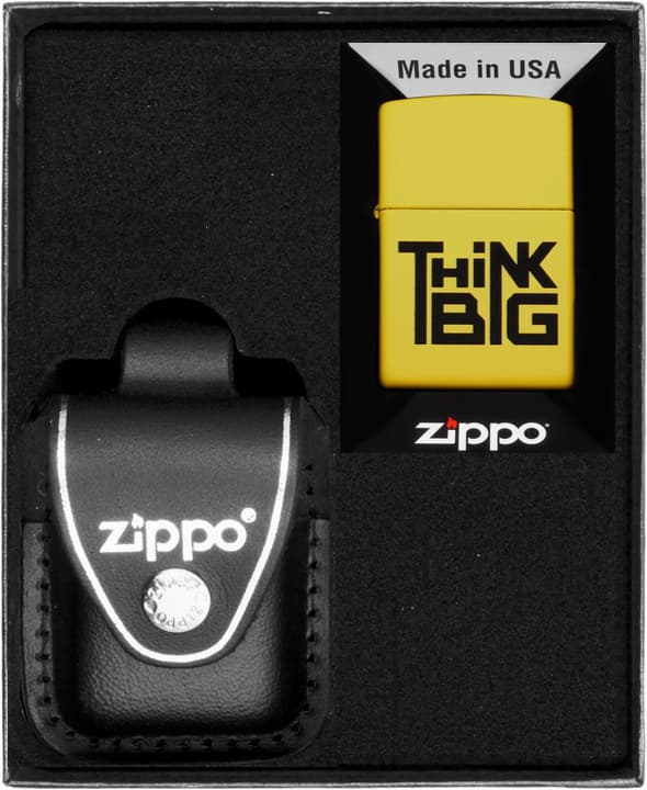 Zippo Lighter Sæt Tænk STORT Design Gave nr. 3