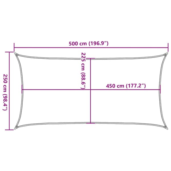 vidaXL skyggesejl, 160 g/m², rektangulær, lysegrøn