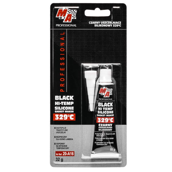 MA PROFESSIONAL - silikonelutning sort 329°C-32g