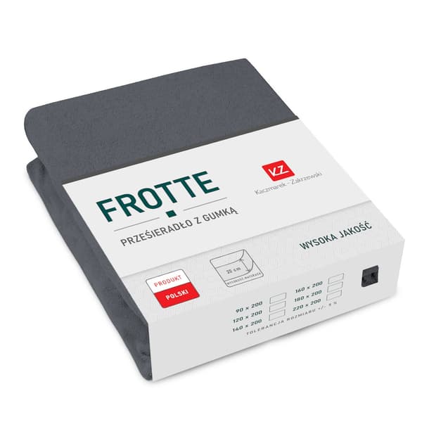 Frottélakan 200x220 grafitgrå TJOCK