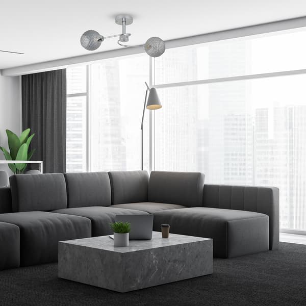 OAKLAND 2 E27 KROM LOFTSLAMPE MILAGRO ML9749