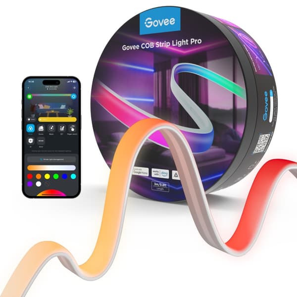 Govee COB LED-remsa 3m, Wi-Fi, Bluetooth H61E5
