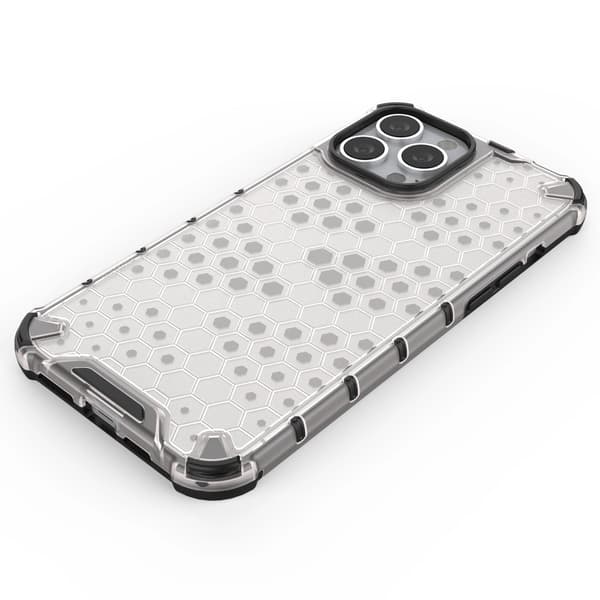 Honeycomb Armored Case med Gelram iPhone 13 Pro Max Röd