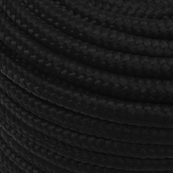 vidaXL Arbetsrep, Svart, 12 mm, 50 m, Polyester