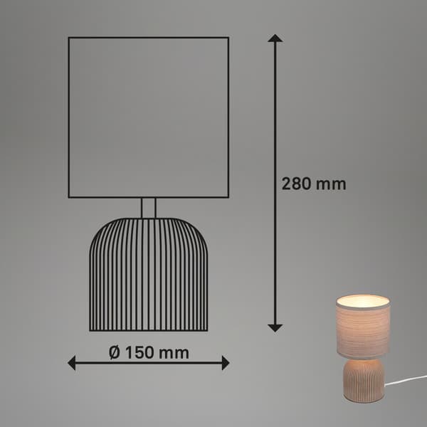 INO Nattbordslampa, Keramik E14 - För Sovrum, Vardagsrum