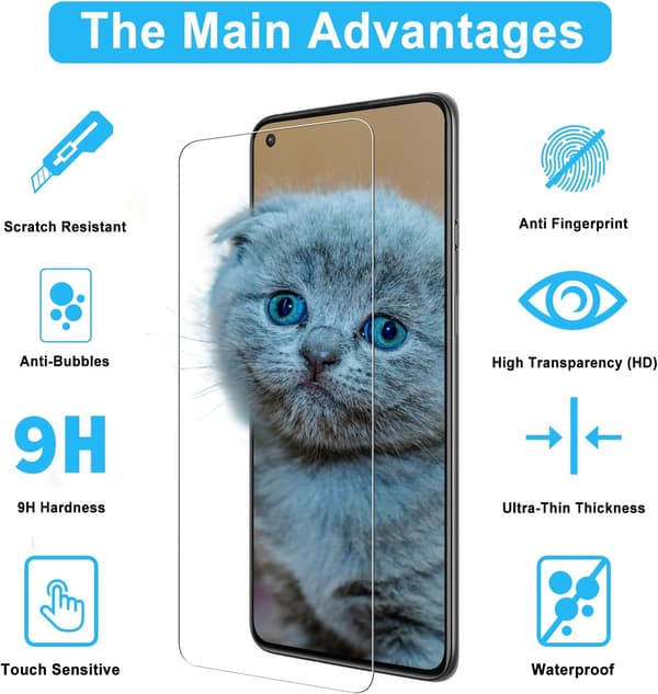 3x 9H hærdet glas til OnePlus 9/8T