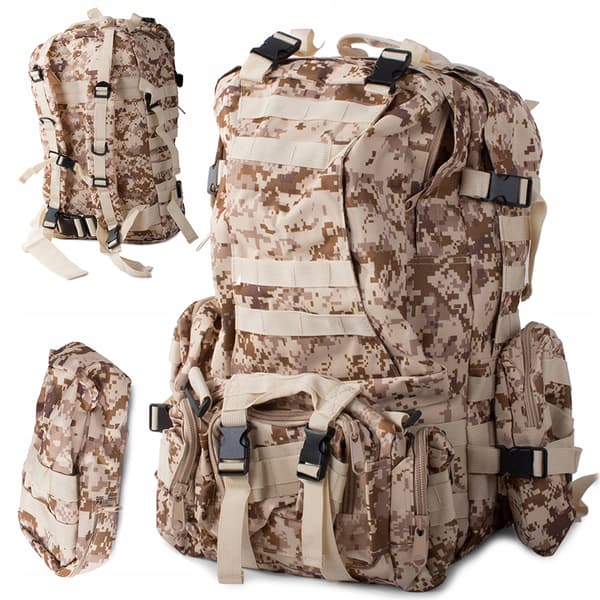 GAB Militär ryggsäck 45L brun