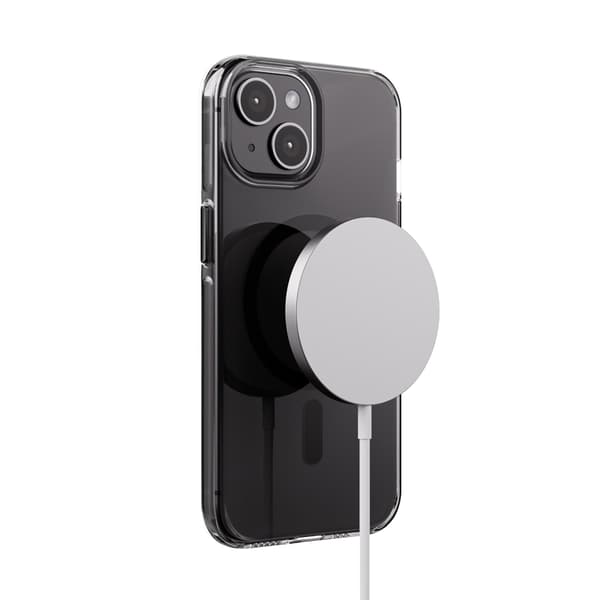 Crong Clear MAG Pro - iPhone 15 MagSafe-cover (sort)