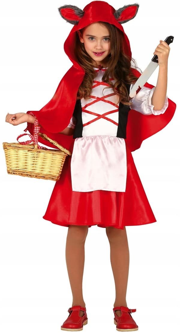 Rödluvan Varg Halloweenkostym 5-6 år