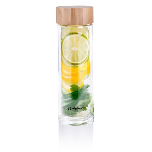 Alpina - Dubbelväggig termosflaska i glas 450 ml