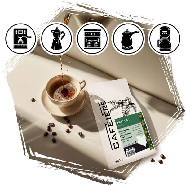 Kaffebønner CAFEIERE Arabica Kenya AA, 500 g